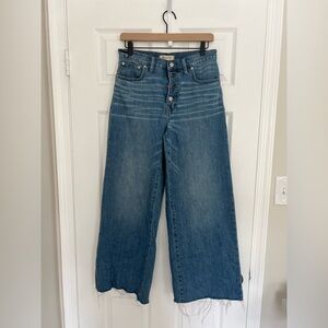 Madewell | Wide Leg Crop Jeans - Size 28